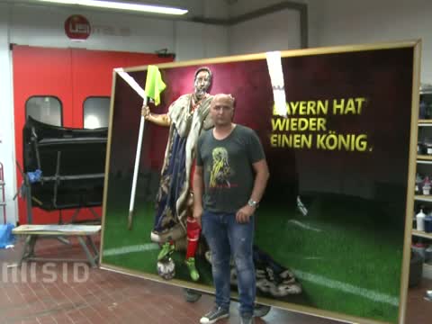 Franck Ribéry jetzt auch als Kunstobjekt zu bestaunen