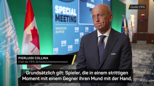 FIFA bestätigt: Mund bedecken wird mit Rot geahndet