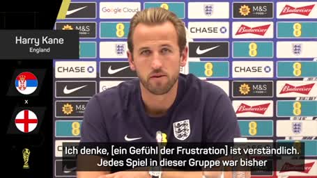 Kane: Gefühl der Frustration "ist verständlich"