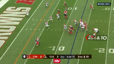 Interception! Watson bringt die Bengals zurück ins Spiel