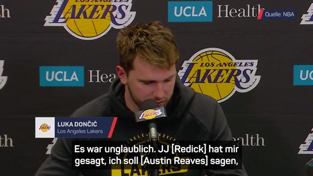 Dončić erklärt verrückten absichtlichen Fehlwurf Dončić erklärt verrückten absichtlichen Fehlwurf