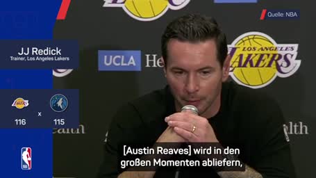 Lakers-Coach Redick lobt Reaves