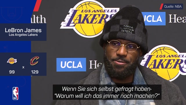 LeBron: "Ich kämpfe weiter gegen das Alter“ LeBron: "Ich kämpfe weiter gegen das Alter“