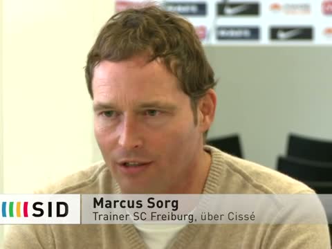 Freiburgs Trainer Sorg und Torwart Baumann über Cissé
