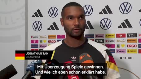 Tah mit klarer Ansage vor den Quali-Spielen