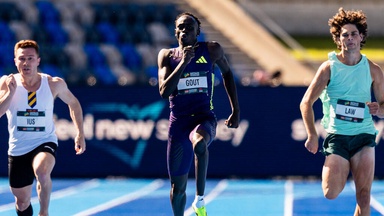 Schneller als Bolt! Hier rast Gout Gout zum Rekord Schneller als Bolt! Hier rast Gout Gout zum Rekord