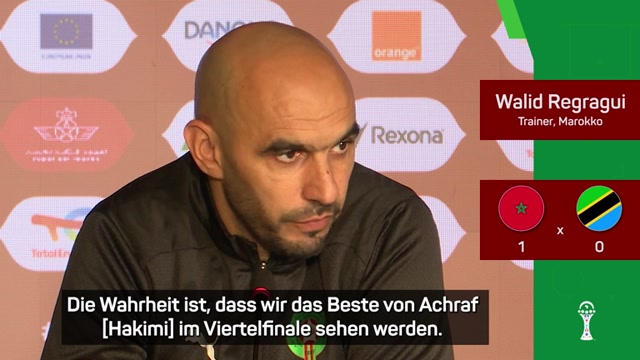 Regragui zu Hakimi: "Heute bin ich sehr stolz auf ihn"