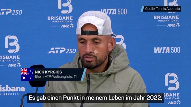 Kyrgios packt über "Wahnvorstellungen" aus Kyrgios packt über "Wahnvorstellungen" aus