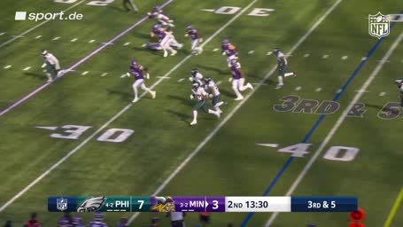 Pix Six! Eagles-Defense mit dem Big Play