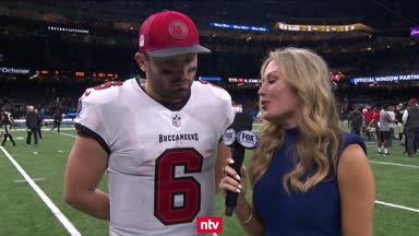 Bucs-QB Baker Mafield nach dem Sieg gegen die Saints