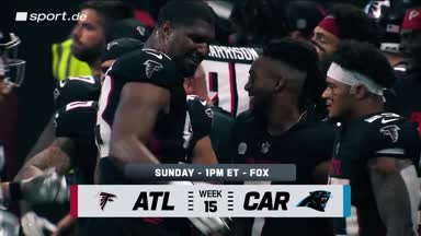 NFL Preview: Falcons gegen Panthers unter Druck