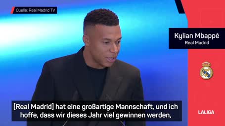 Mbappé will noch "viele Jahre" für Real Madrid spielen Mbappé will noch "viele Jahre" für Real Madrid spielen