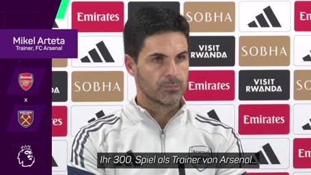 Arteta vor Jubiläum: "Das ist eine Menge"