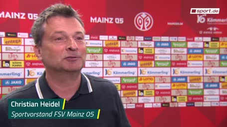 Mainz bleibt "Underdog": Heidel lacht Favoriten-Frage weg