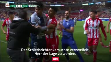 Chaos in Mexiko! Aus Rangelei wird Mega-Schlägerei