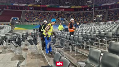 Fußball-Arena wird zum Handball-Tollhaus
