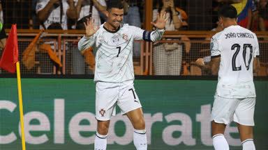 Ronaldo-Traumtor bei Portugal-Show