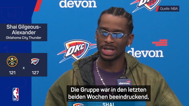 Gilgeous-Alexander: "Zu 100 Prozent zuversichtlich" Gilgeous-Alexander: "Zu 100 Prozent zuversichtlich"