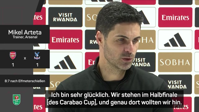 Arteta nach Sieg: "Freue mich sehr für Kepa"