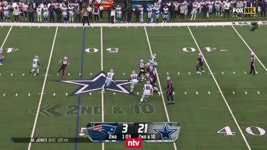 Mac Jones wirft Pick-Six gegen Cowboys