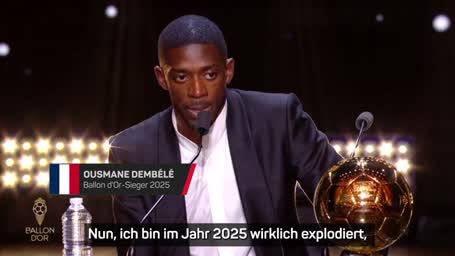 Dembélé nach Ballon d’Or-Triumph: "2025 explodiert"