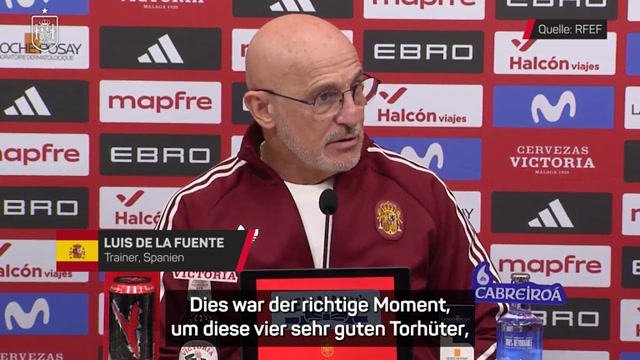 De la Fuente über WM-Kader: Ein Torhüter muss gehen De la Fuente über WM-Kader: Ein Torhüter muss gehen