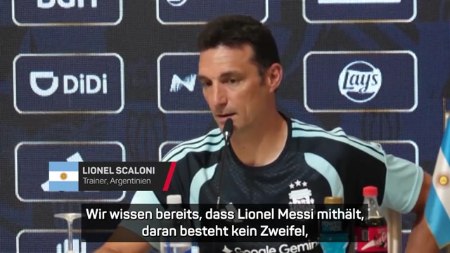 Scaloni hofft auf Messi: "Die ganze Welt will ihn sehen"