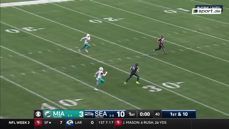 NFL-Countdown: Metcalf zeigt Dolphins die Rücklichter