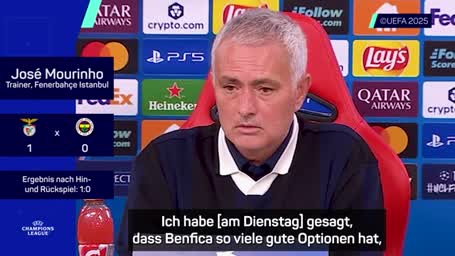 Mourinho zu CL-Aus: Kein natürlicher Lebensraum