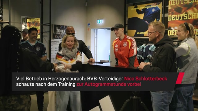 Schlotterbeck begeistert Fans bei Autogrammstunde