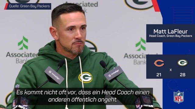 Packers an der Spitze: LaFleur ignoriert Stichelei
