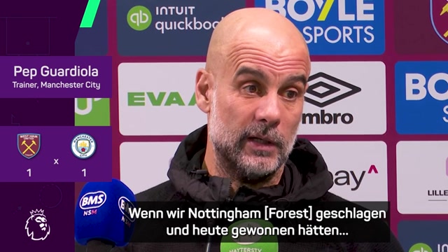 Meisterschaft verspielt? Guardiola trotzdem positiv