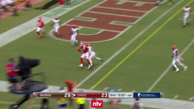 Browns noch in der Pause? Chiefs drehen das Spiel!