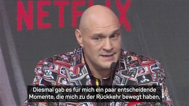 Fury nennt Grund für sein Comeback