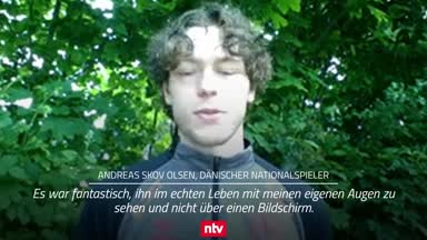 Dänen-Kicker: So war das Live-Wiedersehen mit Eriksen