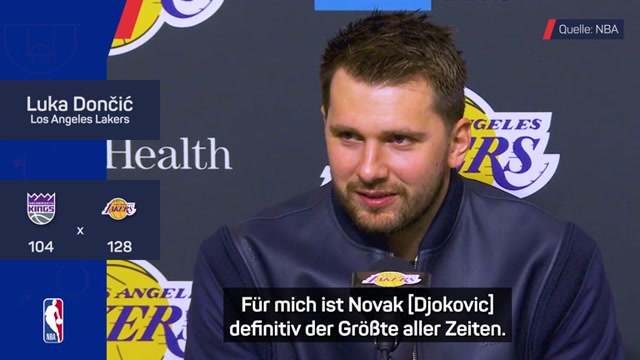 NBA-Star Doncic adelt Djokovic: "Er ist der GOAT" NBA-Star Doncic adelt Djokovic: "Er ist der GOAT"