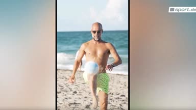 Nichts verlernt! Pep zaubert mit City-Stars am Strand