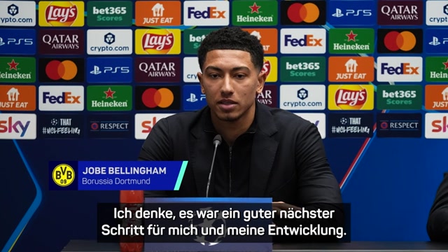 Bellingham: "Guter Schritt für meine Entwicklung" Bellingham: "Guter Schritt für meine Entwicklung"