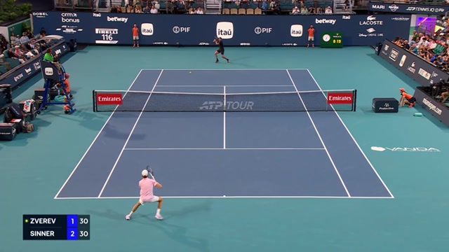 Highlights: Zverev unterliegt Sinner erneut