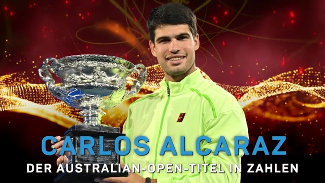 Carlos Alcaraz - Sein AO-Titel in Zahlen