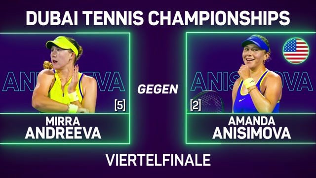 Dreisatz-Krimi in Dubai: Anisimova weiter Dreisatz-Krimi in Dubai: Anisimova weiter