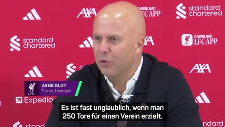 Slot würdigt Salah nach dem 250. Tor