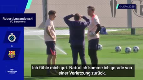 Lewandowski blickt entspannt auf Zukunft Lewandowski blickt entspannt auf Zukunft