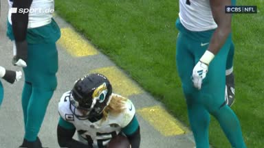 Jaguars-Defense feiert Interception mit "Terrible Towels"