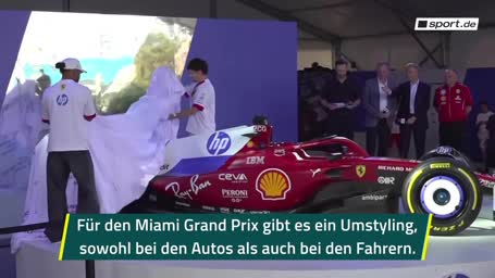 Hamilton präsentiert umgestylten Ferrari