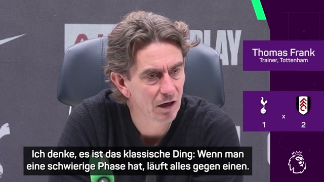 Spurs-Trainer Frank teilt gegen Fans aus Spurs-Trainer Frank teilt gegen Fans aus