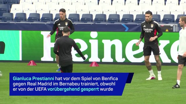 Mourinho und Prestianni im Training vor Real-Clash Mourinho und Prestianni im Training vor Real-Clash