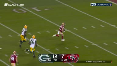 McCaffrey durch die Mitte für 39-Yard-TD