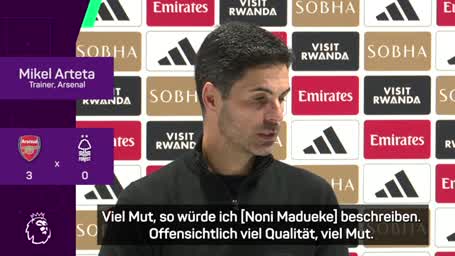 Arteta überschüttet Madueke mit Lob