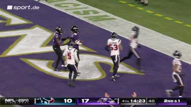 Jackson wirft schönen Touchdown zu Likely